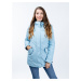 Women's reversible parka GLANO - light/dark blue