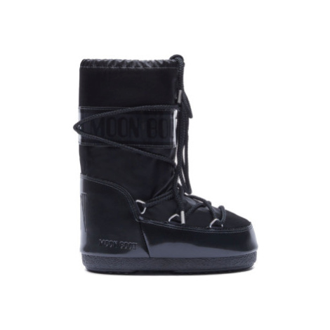 Juniorské vysoké zimné topánky MOON BOOT MB ICON GLANCE -JR-N001 BLACK