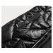 Čierno-hnedá dámska zimná bunda s kapucňou (5M775-392)