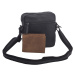 Pánske kožené crossbody čierna nappa 250849