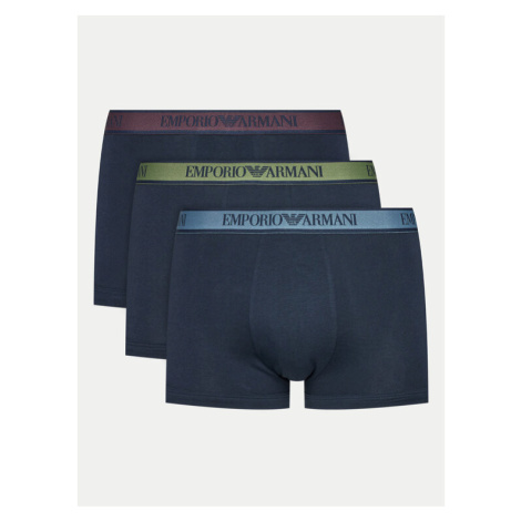 Emporio Armani Underwear Súprava 3 kusov boxeriek 111357 4F717 70435 Tmavomodrá