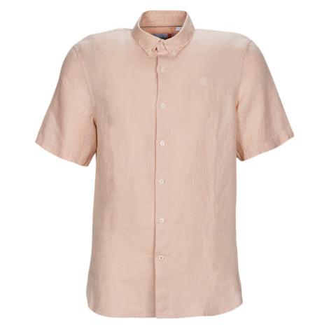 Timberland  SS Mill River Linen Shirt Slim  Košele s krátkym rukávom Ružová