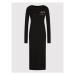 Armani Exchange Každodenné šaty 6LYA98 YJ9XZ 1200 Čierna Regular Fit