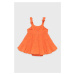 Dievčenské šaty GAP oranžová farba, mini, áčkový strih