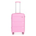 Cestovný kufor na kolieskach Kono Classic Collection - ružový - 77L