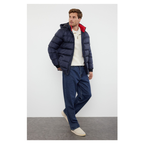 Trendyol Navy Blue Men's Regular Fit Puffer Winter Coat