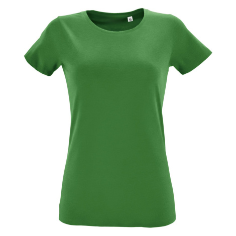 SOĽS Regent Fit Women Dámske tričko SL02758 Zelená