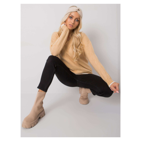 Sweater-ASM-SW-7433.96-camel Rue Paris