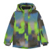 Chlapčenská lyžiarska bunda COLOR KIDS Ski Jacket - AOP -2144-Green Gecko