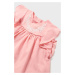 Bavlnená blúzka pre bábätká Mayoral ružová farba, jednofarebná