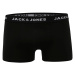 JACK & JONES Boxerky  čierna / biela