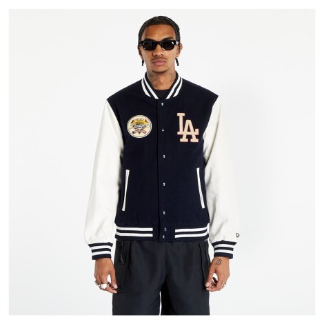 New Era Los Angeles Dodgers Mlb Large Logo Varsity Jacket Navy