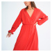 Červené šaty AURORA – one size