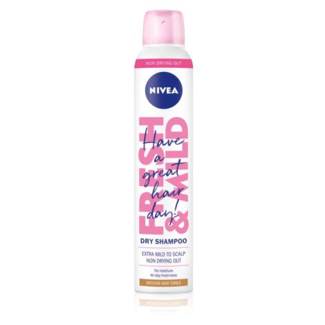 NIVEA Fresh Revive suchý šampón pre zväčšenie objemu Dark Tones