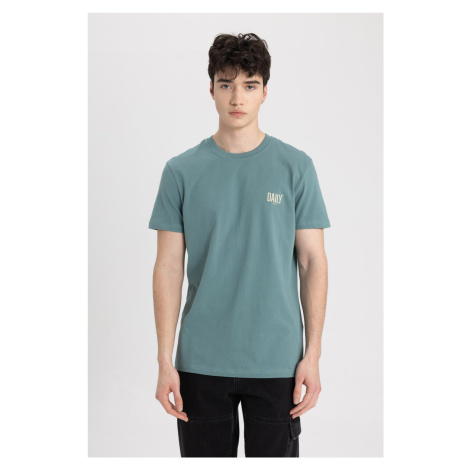 DEFACTO Slim Fit Crew Neck Printed Short Sleeve T-Shirt