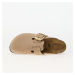 Tenisky Bieknstock Boston Big Buckle Leather Nubuck Sandcastle