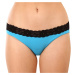 Women's panties Styx with lace blue