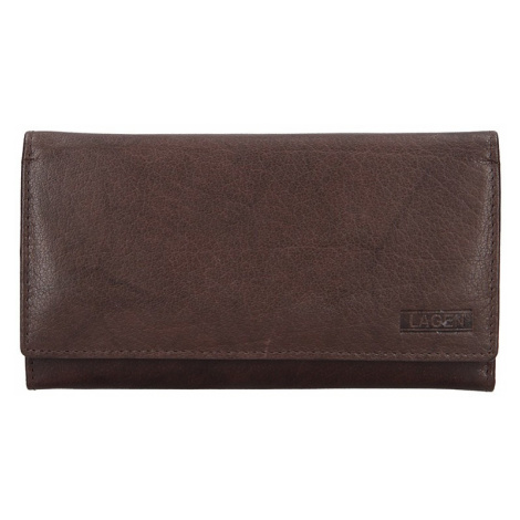 Dámska kožená peňaženka Lagen Victoria - tmavo hnedá