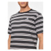 Converse Tričko M Loose Fit Striped Tee 10027159-A01 Čierna Loose Fit