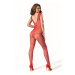 Passion BS103 red - Bodystocking Farba: Červená