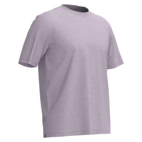 Pánske tričko na cvičenie 500 pastelovo fialové DOMYOS