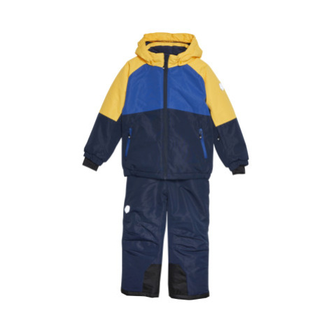 Chlapčenský set lyžiarskej bundy s nohavicami COLOR KIDS Ski Set - Colorblock, total eclipse