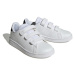 Detská rekreačná obuv ADIDAS Advantage Court K cloud white core black silver metallic