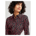 UNITED COLORS OF BENETTON Košeľové šaty  nefritová / svetločervená / čierna