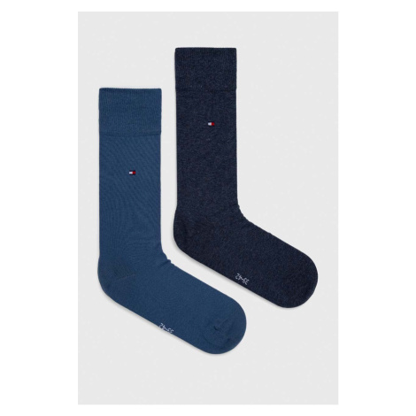 Ponožky Tommy Hilfiger 2-pak pánske, zelená farba