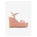 Apricot Women's Leather Wedge Sandals ALDO Jeigh - Women