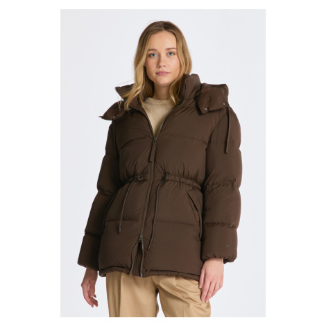 BUNDA GANT MID LENGTH DOWN JACKET RICH BROWN