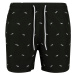 Men's swimwear with embroidery shark/black/white