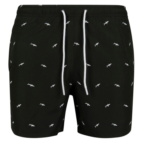 Men's swimwear with embroidery shark/black/white Urban Classics