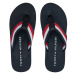 Tommy Hilfiger Žabky Coprorate Hilfiger Beach Sandal FM0FM05094 Tmavomodrá