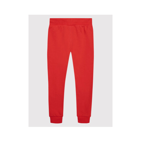 Timberland Teplákové nohavice T24B99 S Červená Regular Fit