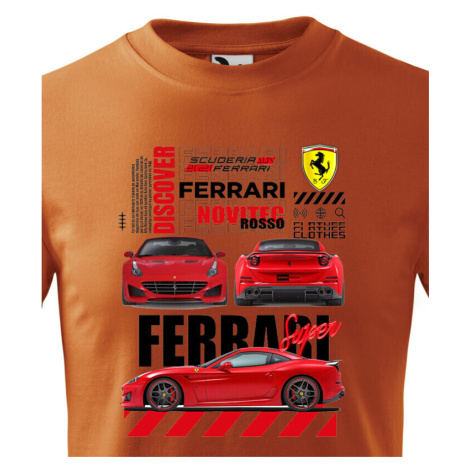 Detské triko Ferrari Novitec Rosso - tričko pre milovníkov áut