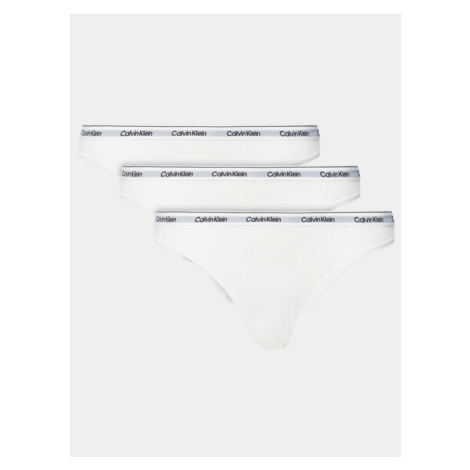 Calvin Klein Underwear Súprava 3 kusov klasických nohavičiek 000QD5207E Biela