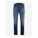 Modré pánske slim fit džínsy Jack & Jones Glenn