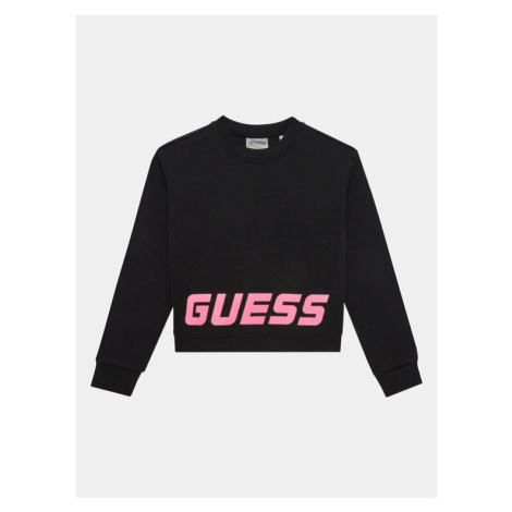 Guess Mikina J3YQ23FL03S Čierna Relaxed Fit