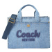 COACH Kabelka  modrá denim / modrofialová