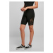 Women's High Waist Cycling Shorts with Lace Insert Black