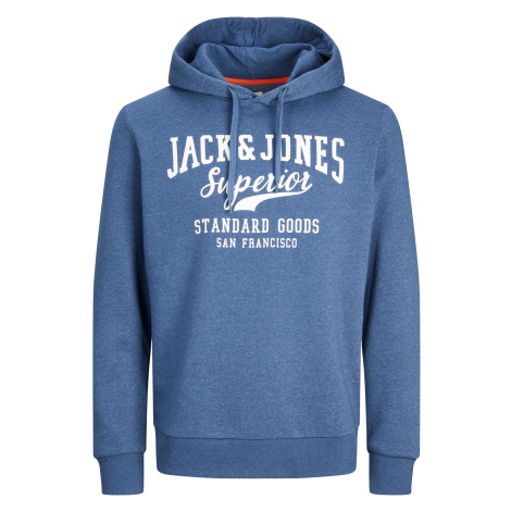 Jack&Jones Pánska mikina JJELOGO Regular Fit 12238250 Ensign Blue XXL Jack & Jones