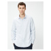 Koton Shirt with an Italian Collar Long Sleeve, Buttoned Non Iron