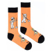 Oranžové ponožky Lolek a Bolek