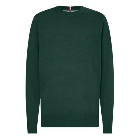 Tommy Hilfiger Sveter - 1985 CREW NECK SWEATER zelený