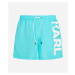 Plavky Karl Lagerfeld Karl Logo Short Boardshorts Blue Curacao