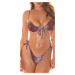 Sexy 2Piece Swimwear Set / Bra + Brazillian violet