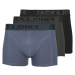 Jack&Jones 3 PACK - pánske boxerky JACSHADE 12250607 Black XXL