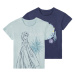 Dievčenské bavlnené tričko, 2 kusy (Ľadové kráľovstvo)
