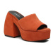 Pinko Šľapky Margaux Wedge PE 23 BLKS1 100653 A0N8 Oranžová